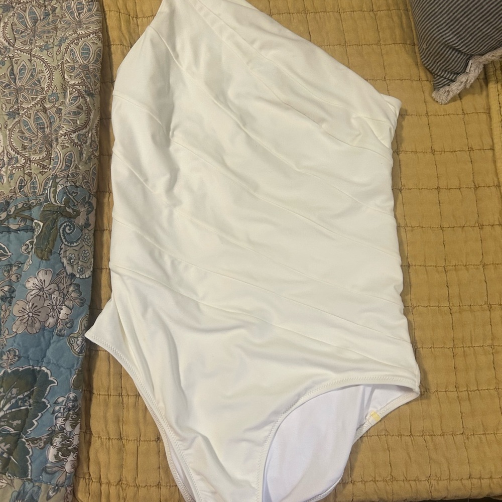 Summersalt White One Shoulder One Piece Swimsuit